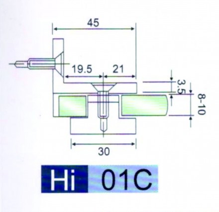 соединитель стекла hi-01c