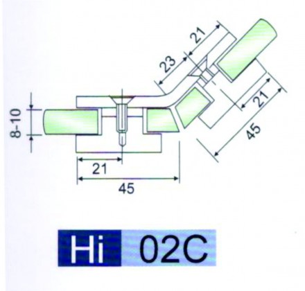 соединитель стекла hi-02c
