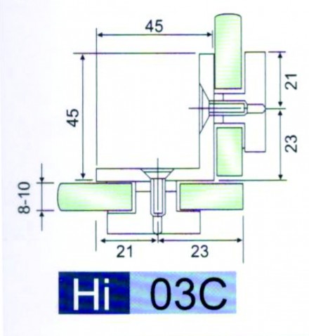 соединитель стекла hi-03c