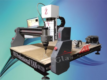 Станок фрезерный с ЧПУ  для резьбы 3D по дереву YAN 25-70