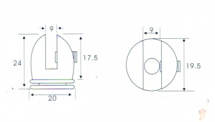 крепление стекла b0036