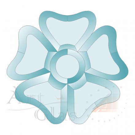 BD-53 Набор из 6 бевелсов цветок 173х175мм; 100х100мм