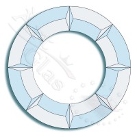 BD-82 Набор из 8 бевелсов, диаметр 110 и 70 мм