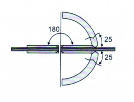 петля стекло/стекло 180