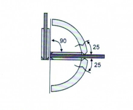 петля стекло/стекло 90