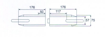 замок стеклянной двери hi-32G